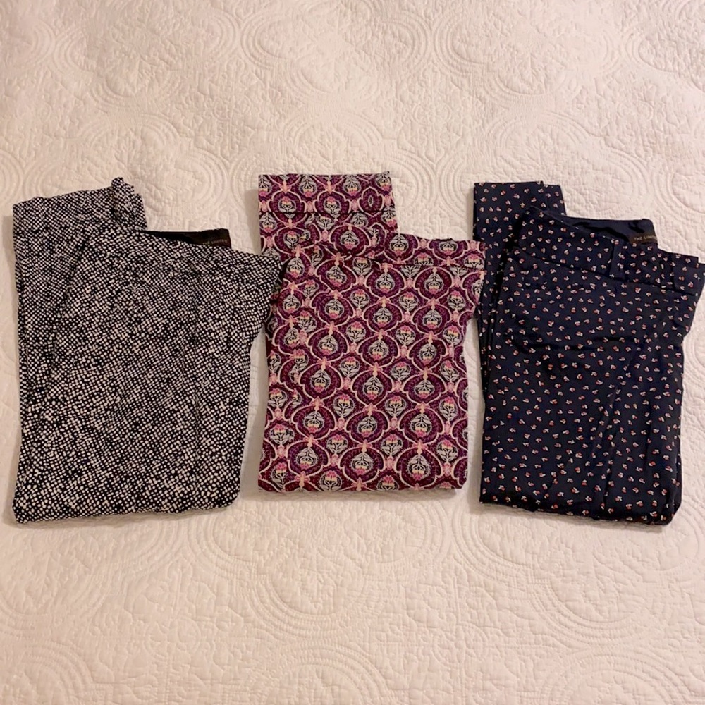 The Limited drew fit cropped pants, set of 3